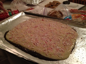 Peppermint bark, also known as...me pretending to be fancy.